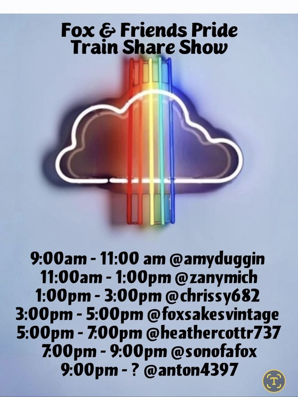 Pride Train Share Show!